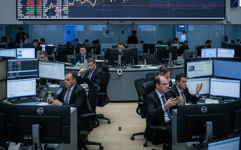 Taxas de juros curtas recuam, de olho em serviços e CPI dos EUA levemente mais fracos