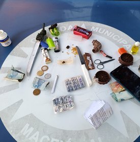 Guarda Municipal prende homem suspeito de tráfico de drogas na Praça da Faculdade