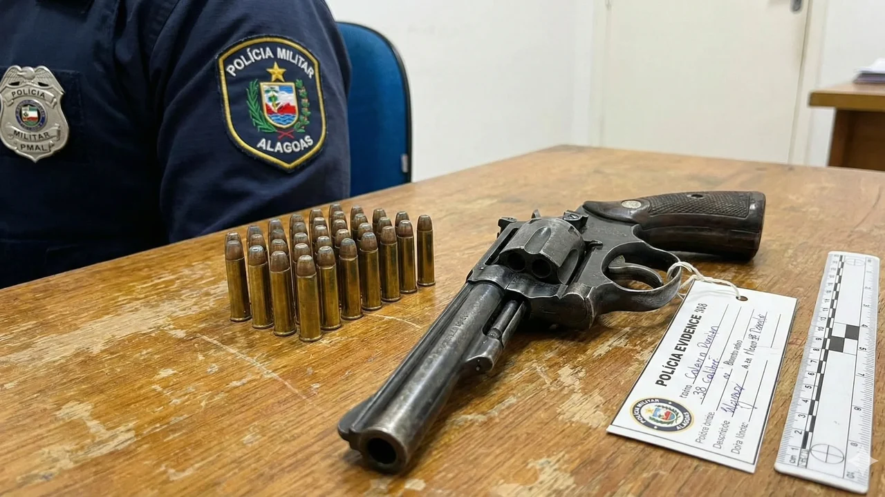 Polícia Militar cumpre mandado e prende homem com revólver e 35 munições em Arapiraca