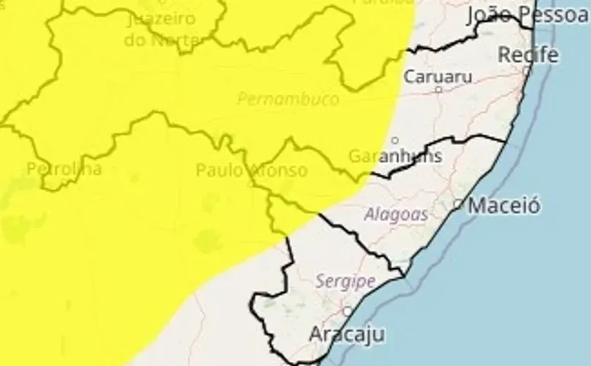 Alerta de baixa umidade do ar é emitido para 25 municípios do Alto Sertão de AL