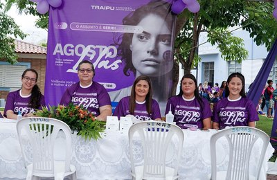 Blitz educativa sensibiliza população de Traipu sobre combate à violência contra a mulher