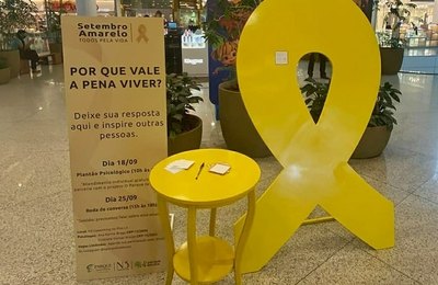 Parque Shopping adere à campanha Setembro Amarelo com ações gratuitas de prevenção ao suicídio   