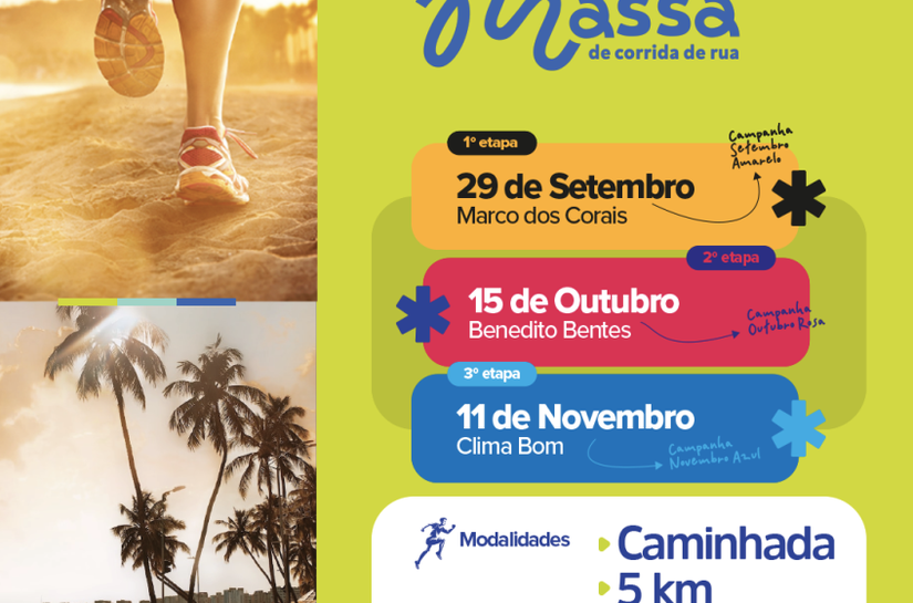 Corrida de Rua: Maceió ganha circuito oficial com etapas na orla, Benedito Bentes e Clima Bom