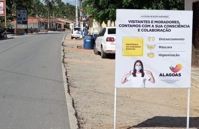 Porto de Pedras adere a campanha e reforça cumprimento de regras sanitárias