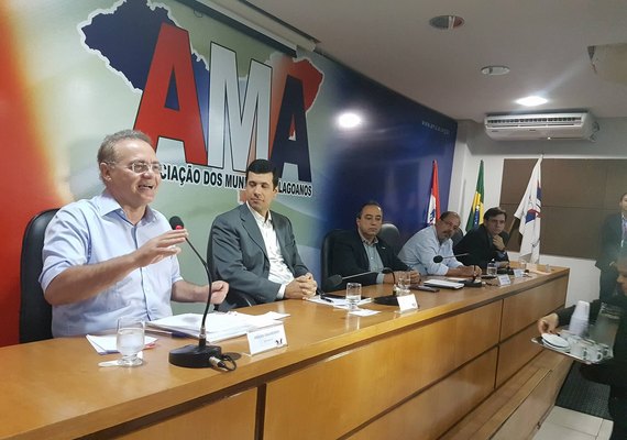 Na AMA, Renan reforça seu compromisso com a pauta municipalista