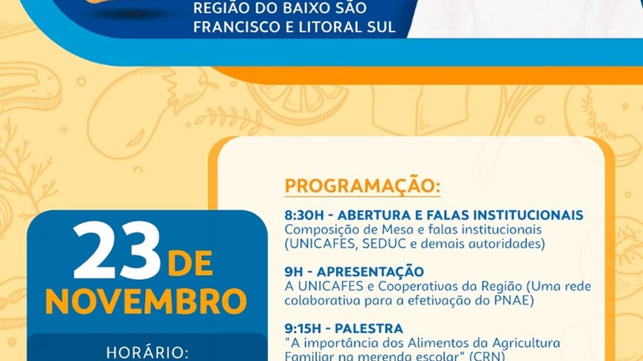 Rota da Merenda Legal desembarcará na região Sul de AL na terça (23)