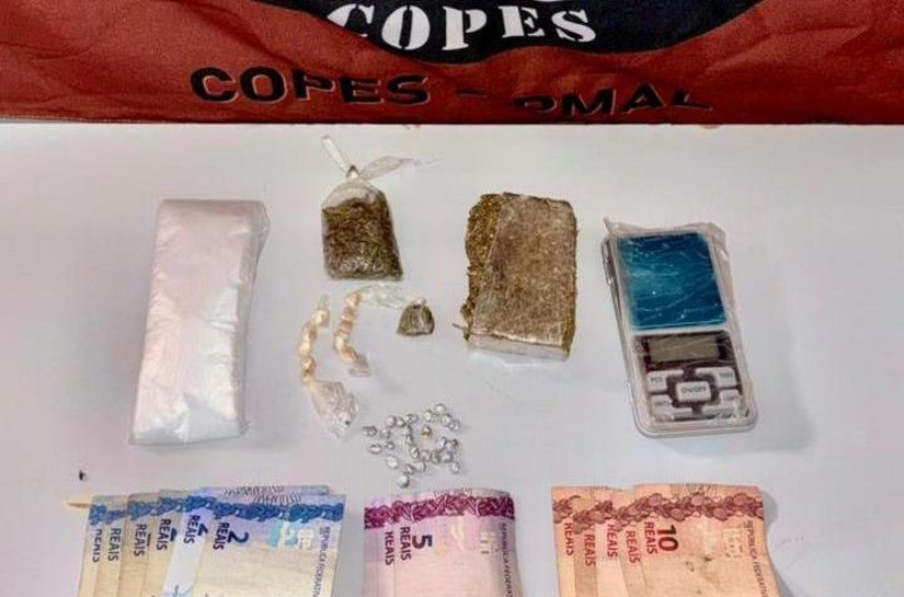 Menor é apreendido com drogas e quantia em dinheiro em Piranhas