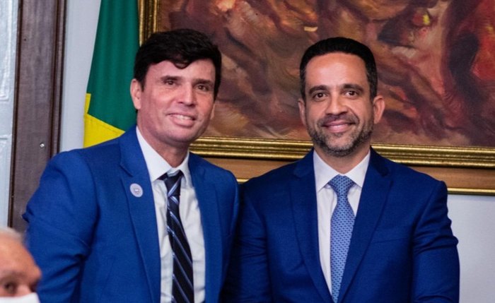 Marcius Beltrão e Paulo Dantas durante evento do Governo de Alagoas