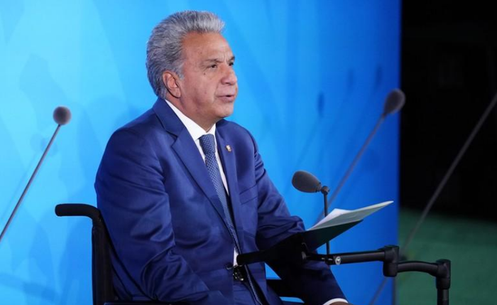 Presidente do Equador, Lenín Moreno, discursa na Assembleia Geral da ONU, em Nova York