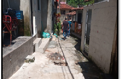 Vereador Aldo Loureiro pede a recuperação de galeria de esgoto no Beco do Romário