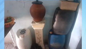 O homem armazenaria o combustível em sua própria casa. / Foto: Imagem: Reprodução/TV Atalaia