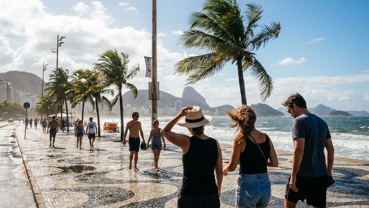 Após dias de chuva, sol aparece no Rio com máxima de 29°C e ventos fortes entre a tarde e a noite