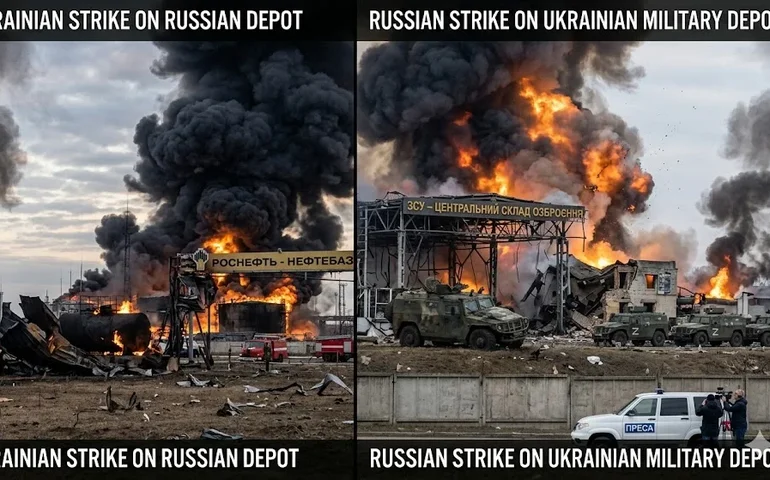 Rússia e Ucrânia realizam nova troca de ataques a instalações petrolíferas e militares