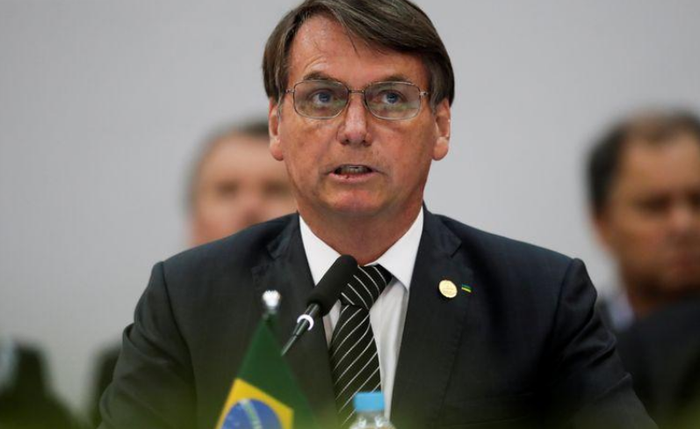 Presidente Jair Bolsonaro durante reunião do Mercosul em Bento Gonçalves