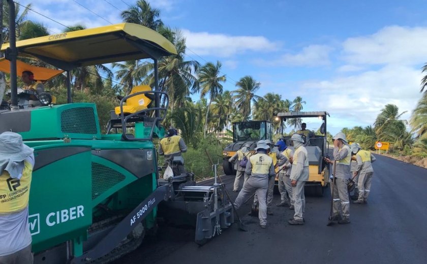 Governo recupera trechos importantes de rodovias no Litoral Norte de Alagoas