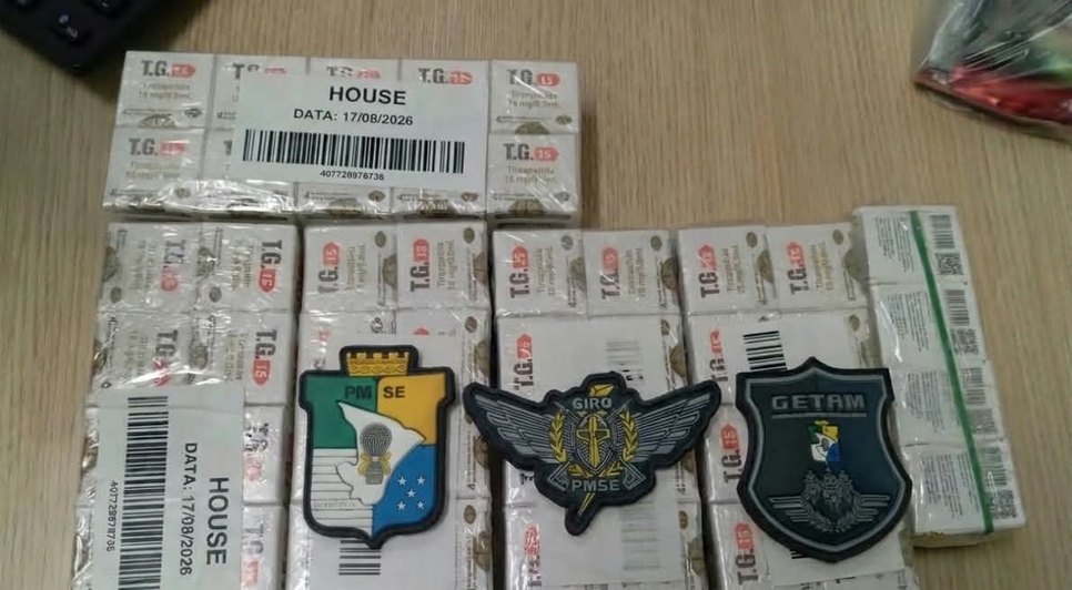 Apreensão de caixas de canetas emagrecedoras