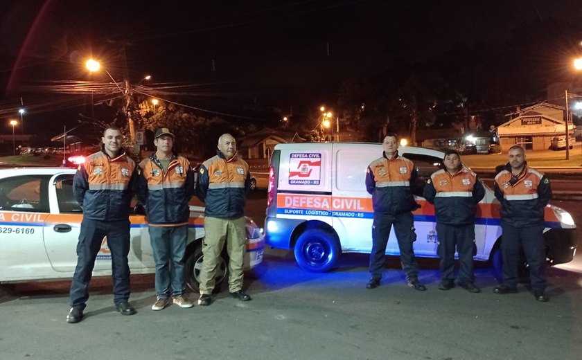 Equipe da Defesa Civil de Gramado se desloca para Lajeado para prestar ajuda humanitária