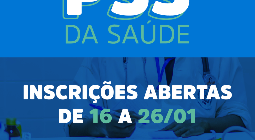 INSCRIÇÕES PSS SAÚDE