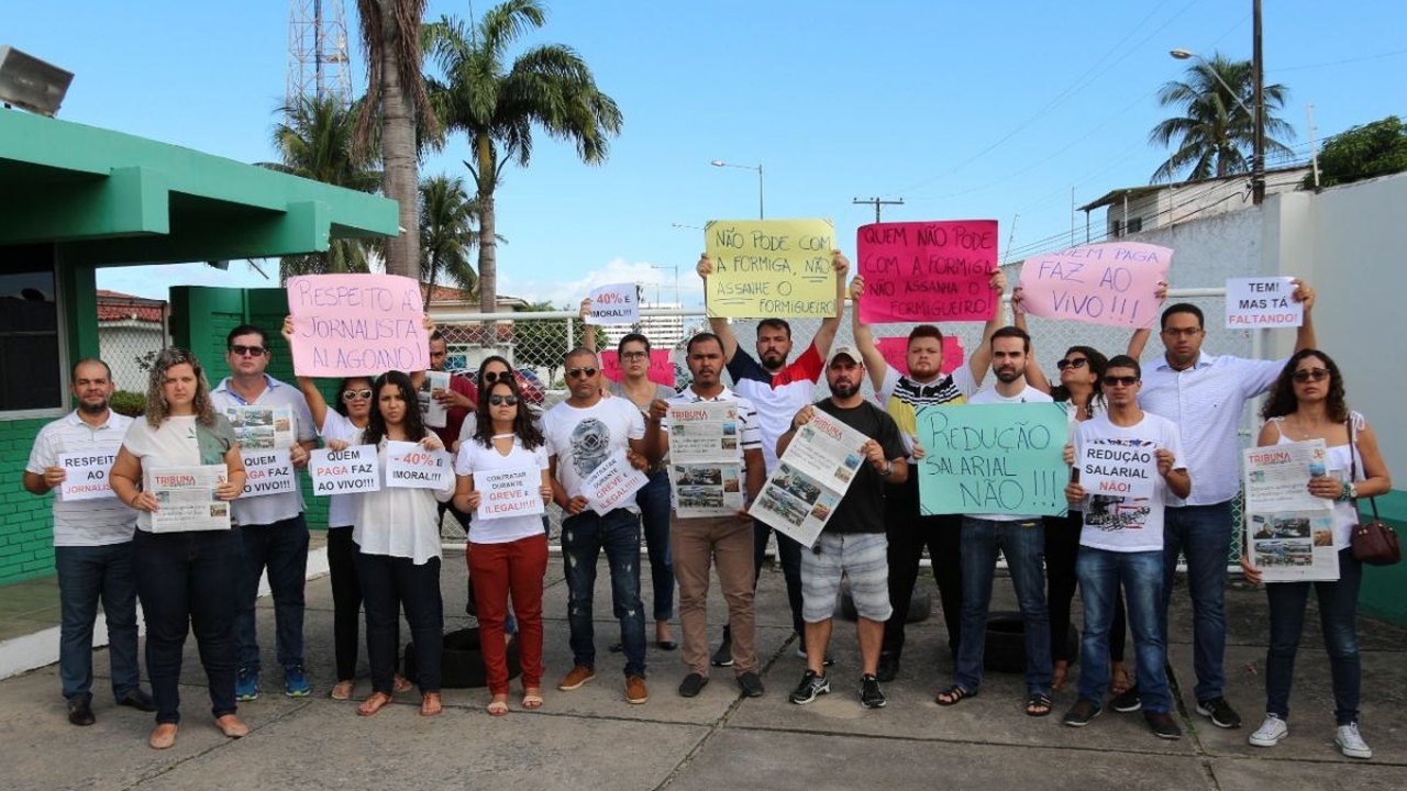 Segundo dia de greve mantém adesão de 90% dos jornalistas alagoanos