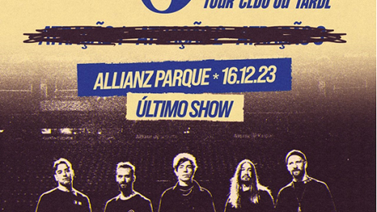Último show da tour do NX Zero será no Allianz Parque