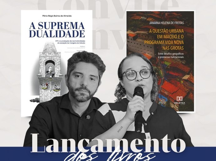 Lançamento de livros debate justiça e desigualdade urbana em Alagoas