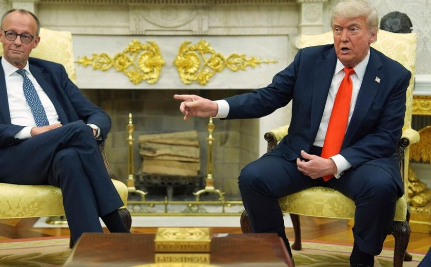 Merz é ignorado pela mídia norte-americana em entrevista conjunta com Trump