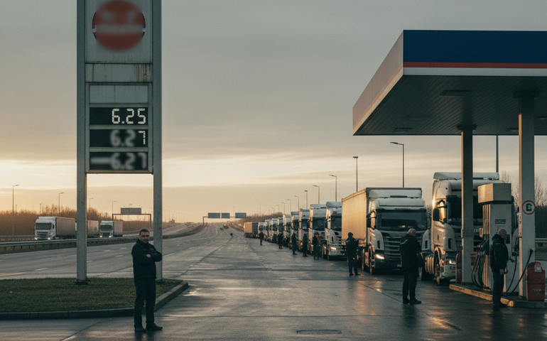 Com pressão do ICMS, diesel sobe na 1ª quinzena de 2026, afirma Ticket Log