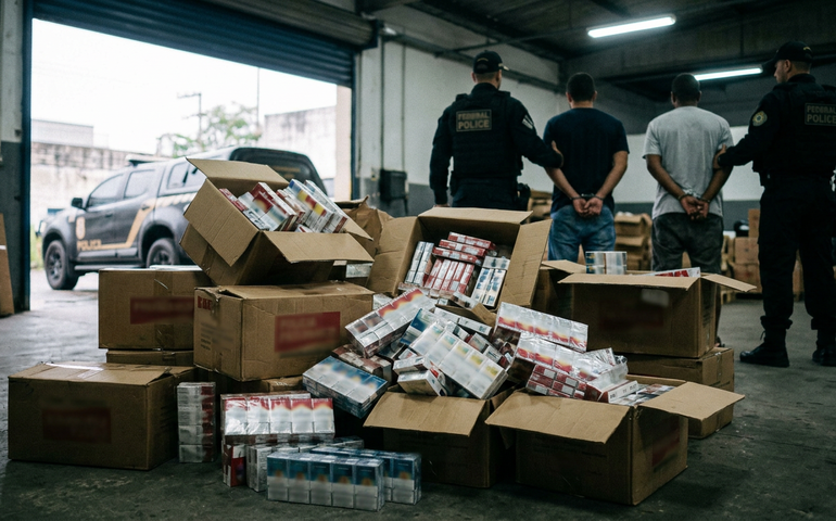 Polícia Federal fecha depósito de cigarros clandestinos ligado a Adilsinho