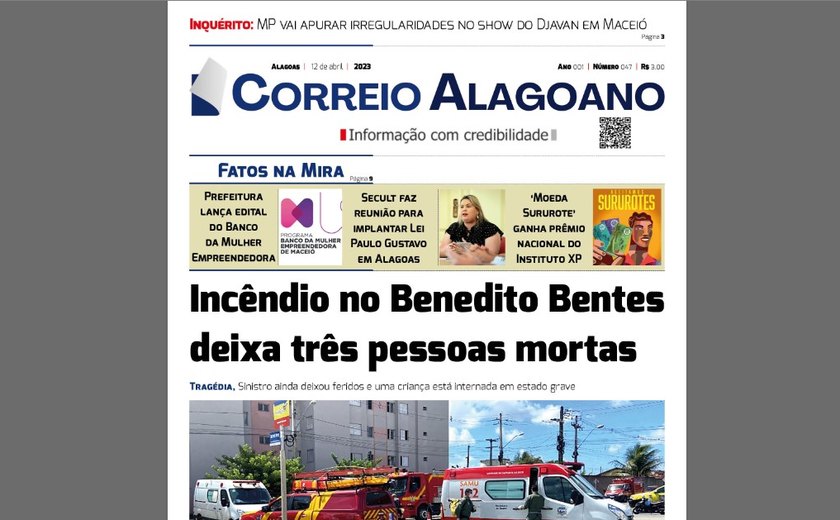 Incêndio no Benedito Bentes deixa três pessoas mortas