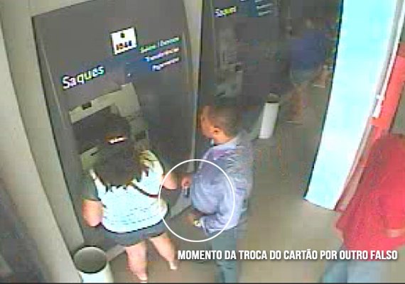 Polícia Civil divulga vídeo de estelionatário