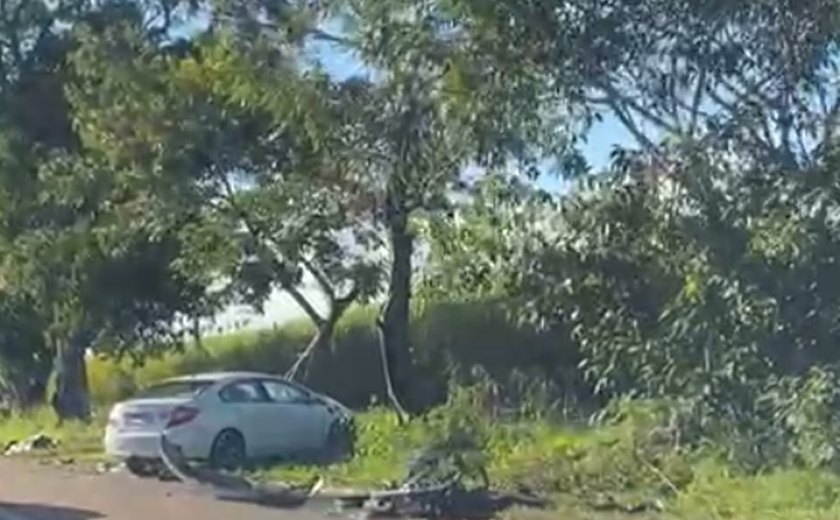 Homem morre em colisão entre moto e carro na BR-316, em Pilar