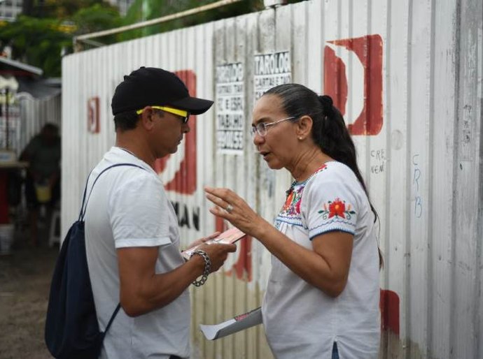 Heloísa Helena inicia campanha pelas redes sociais e nas ruas de Maceió