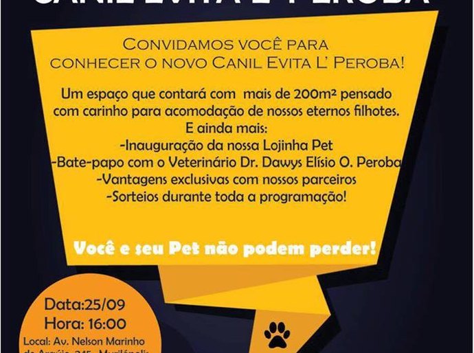 Inauguração do novo espaço do Canil Evita L' Peroba