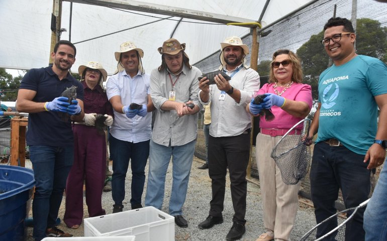 Parceria resulta em primeiro cultivo de peixes no sistema prisional