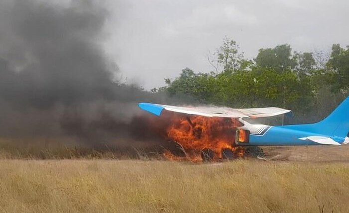 Megaoperação federal apreende 1 tonelada de minério ilegal da Terra Yanomami e destrói aeronave