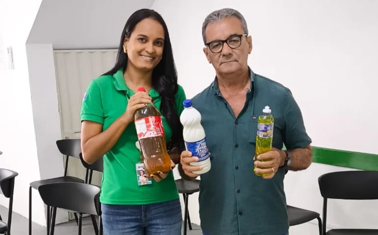 Programa Viver de Renda arrecada mais de 100 litros de óleo usado em Porto Calvo