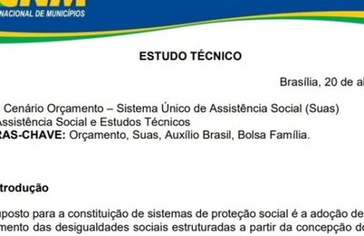 Previsão orçamentária da política de Assistência Social teve redução de R$ 550 milhões