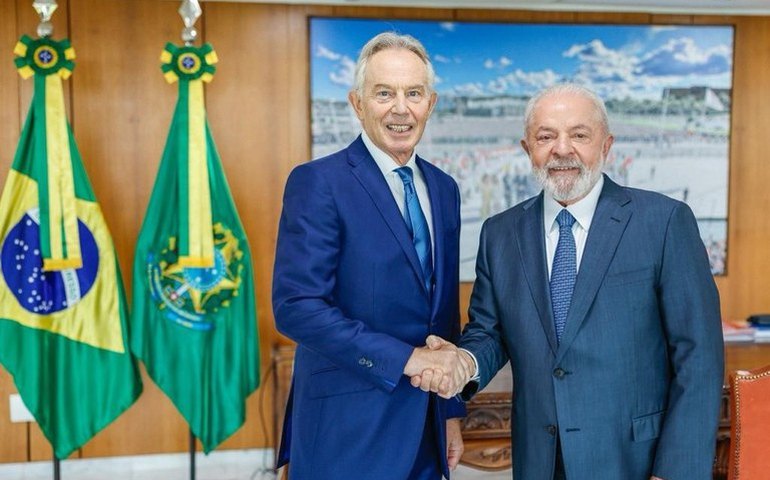 Lula recebe nesta segunda-feira Tony Blair, ex-primeiro-ministro britânico  