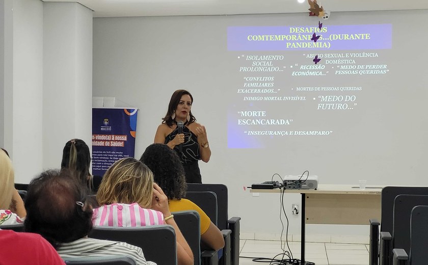 Profissionais da Prefeitura de Maceió participam de seminário sobre saúde mental na adolescência