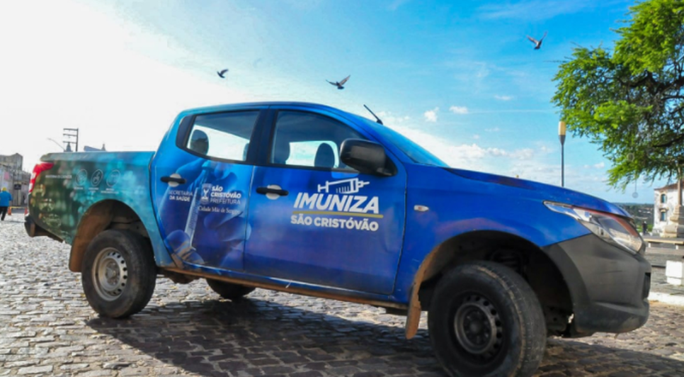 'Carro da Vacina' oferta imunização contra Covid-19 de forma itinerante em São Cristóvão / Foto: Foto: Dani Santos/Prefeitura de São Cristóvão