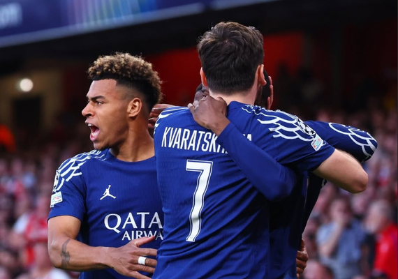 PSG supera o Arsenal na Inglaterra e abre boa vantagem na semifinal da Liga dos Campeões