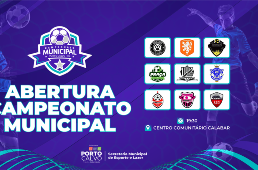 Campeonato Municipal de Futsal 2023 de Porto Calvo começa nesta terça (12)