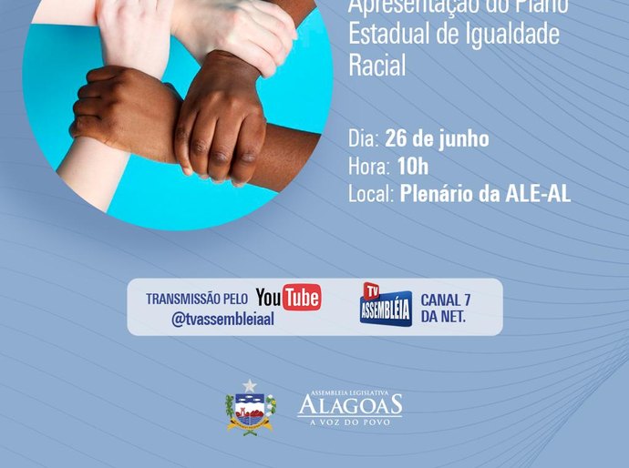 Plano Estadual de Promoção da Igualdade Racial será debatido em sessão especial na ALE
