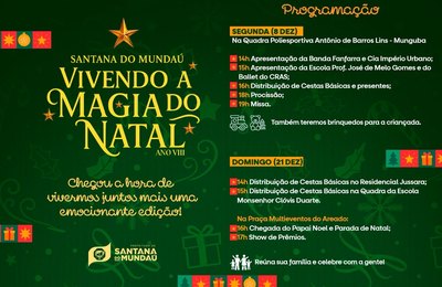Vivendo a Magia do Natal: prefeitura de Santana do Mundaú prepara mais uma edição da festa