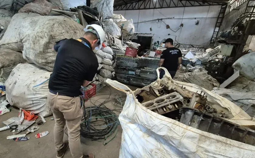 Polícia Civil deflagra operação contra receptação de fios e cabos furtados em Maceió