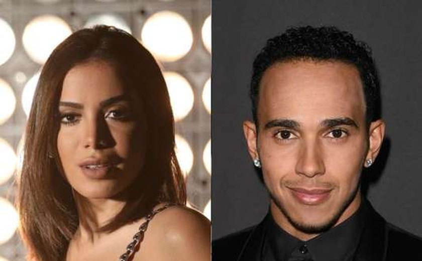 Anitta e Hamilton aparecem juntos em foto durante férias