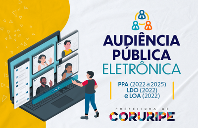 Coruripe convoca população para Audiências Públicas Virtuais de elaboração do Plano Plurianual