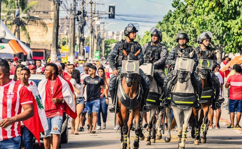 Polícia Militar garante segurança para CRB x Fortaleza na final da Copa Nordeste