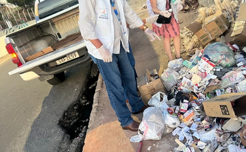 Vigilância Sanitária de Maceió Recolhe resíduos perigosos