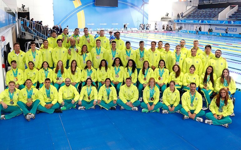 Natação brasileira encerra Pan-Americano de Santiago com 25 medalhas